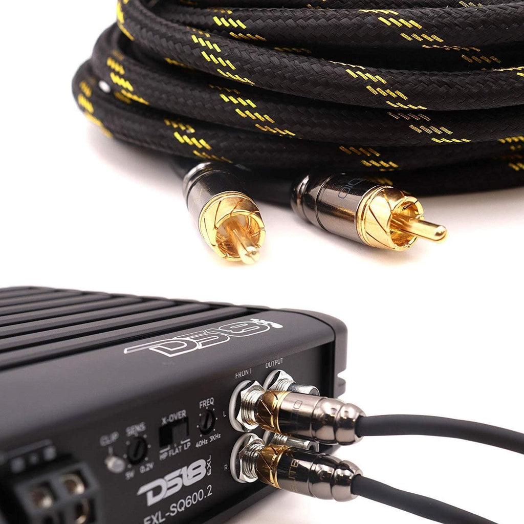 2 Channel 17 ft RCA Audio Interconnect Stereo Cable N1967