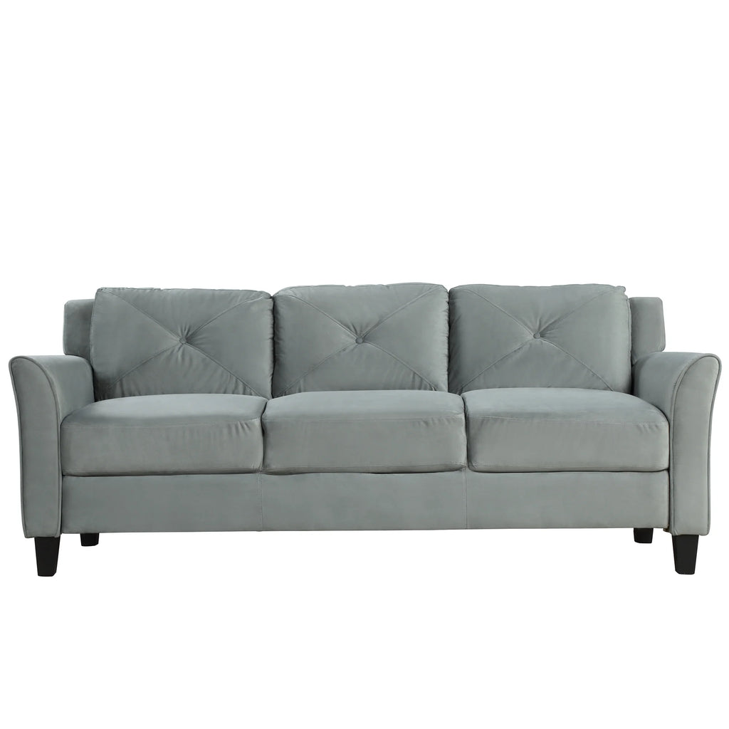 Button Tufted 3 Piece Chair Loveseat Sofa Set P6483