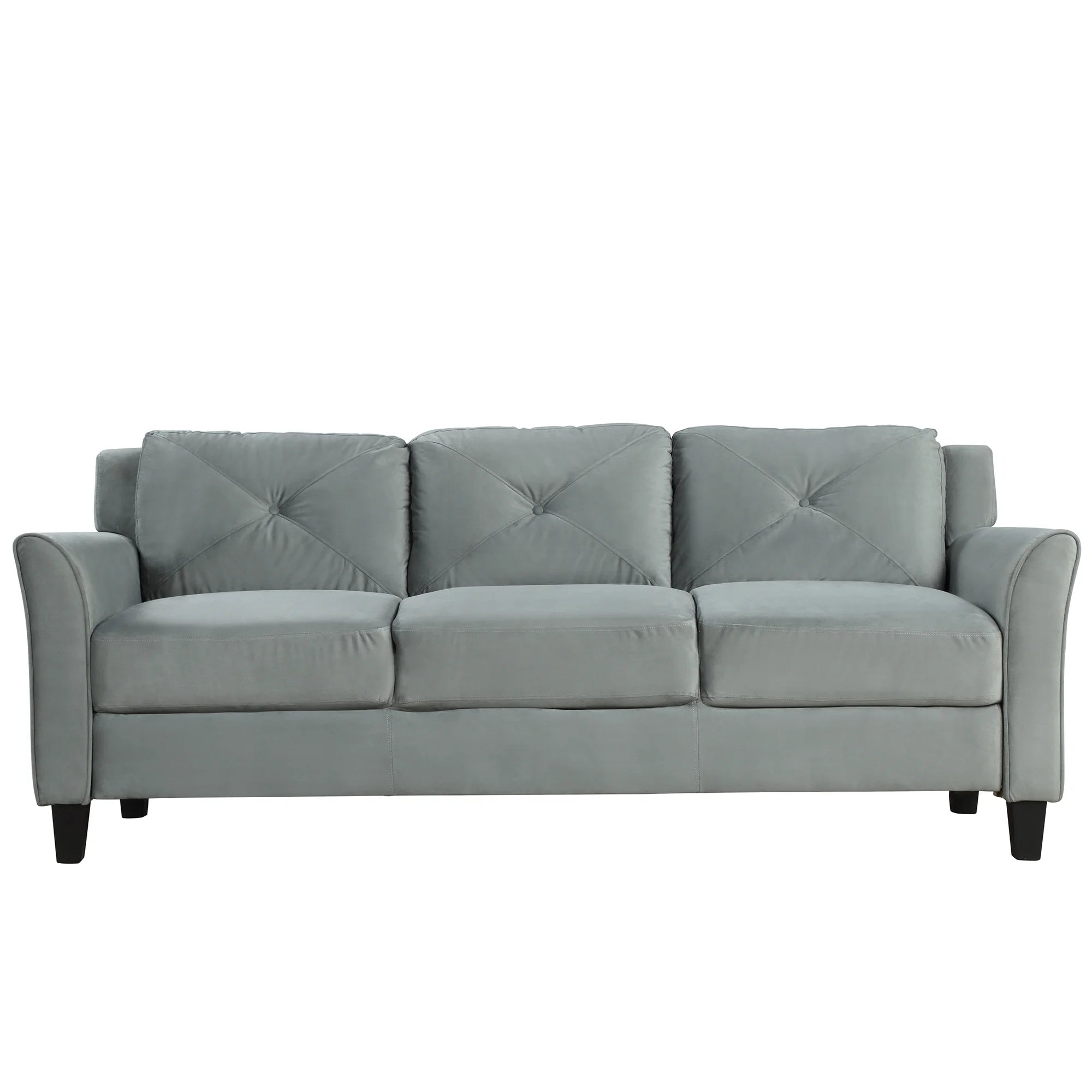 Button Tufted 3 Piece Chair Loveseat Sofa Set P6483