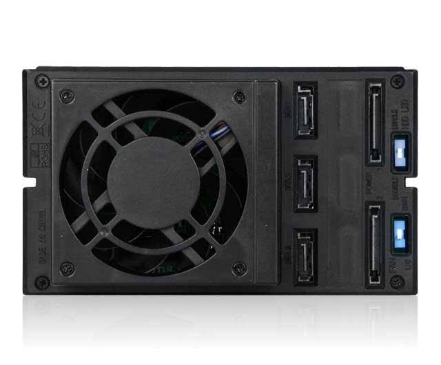 2x5.25 to 3x3.5 SAS Cage Black B6143