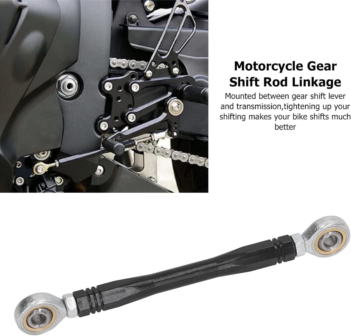 100mm CNC Aluminum Alloy Motorcycle Gear Shift Shifter Rod Linkage L272723