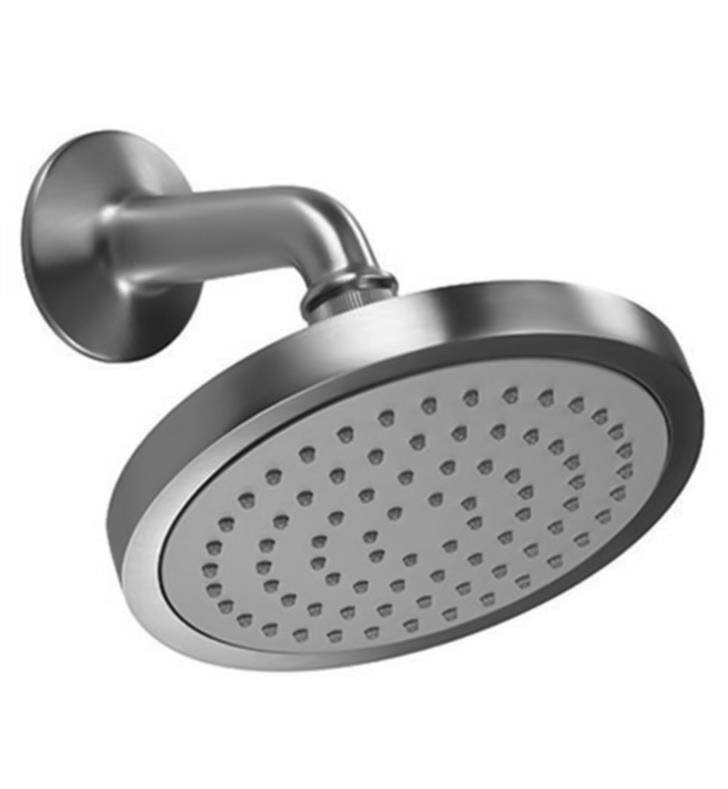 5-5/8x22 Single-Function Brass Showerhead Kit - Antique Copper Flat O281743