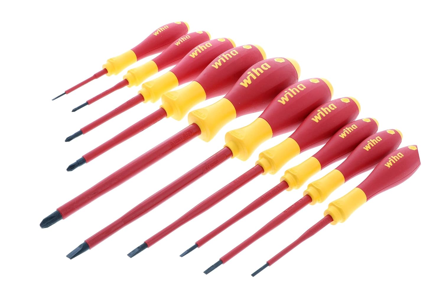 Slotted and Phillips Insulated Screwdriver Set, 1000 Volt, 10 Piece W601
