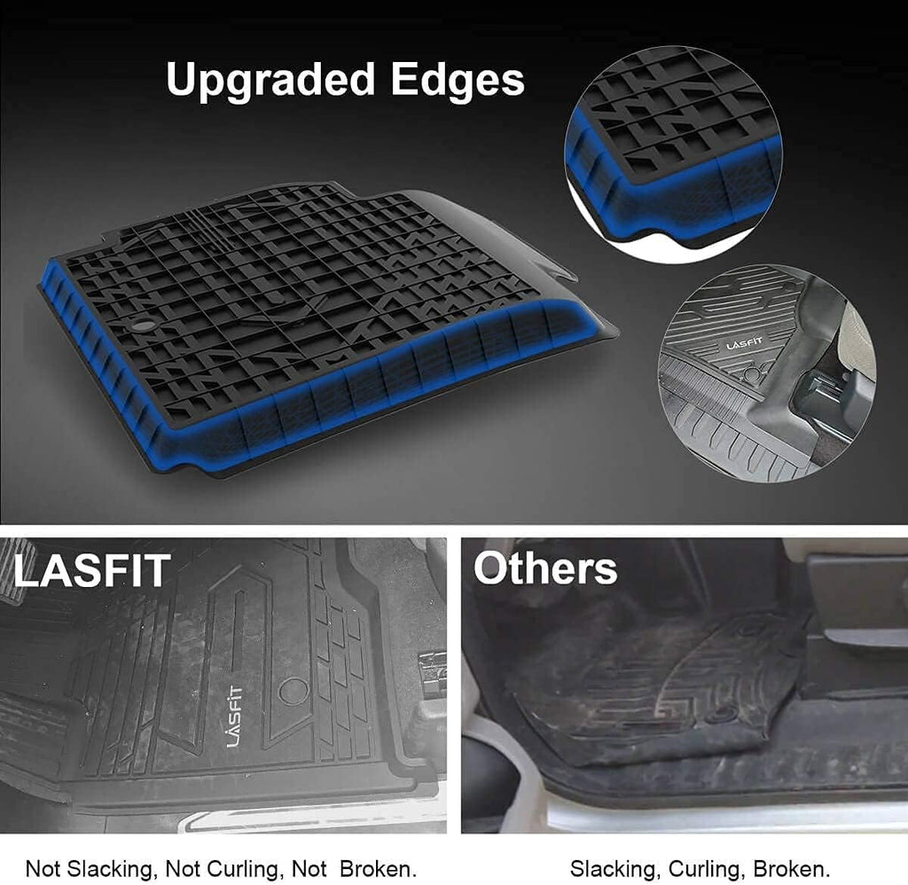Black TPE Floor Liners for Toyota Tundra CrewMax Cab J58297