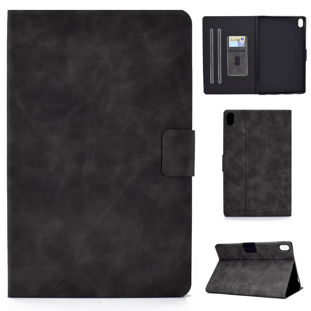 Black Leather Folio Stand Cover for iPad 10.9 Inch Y80138