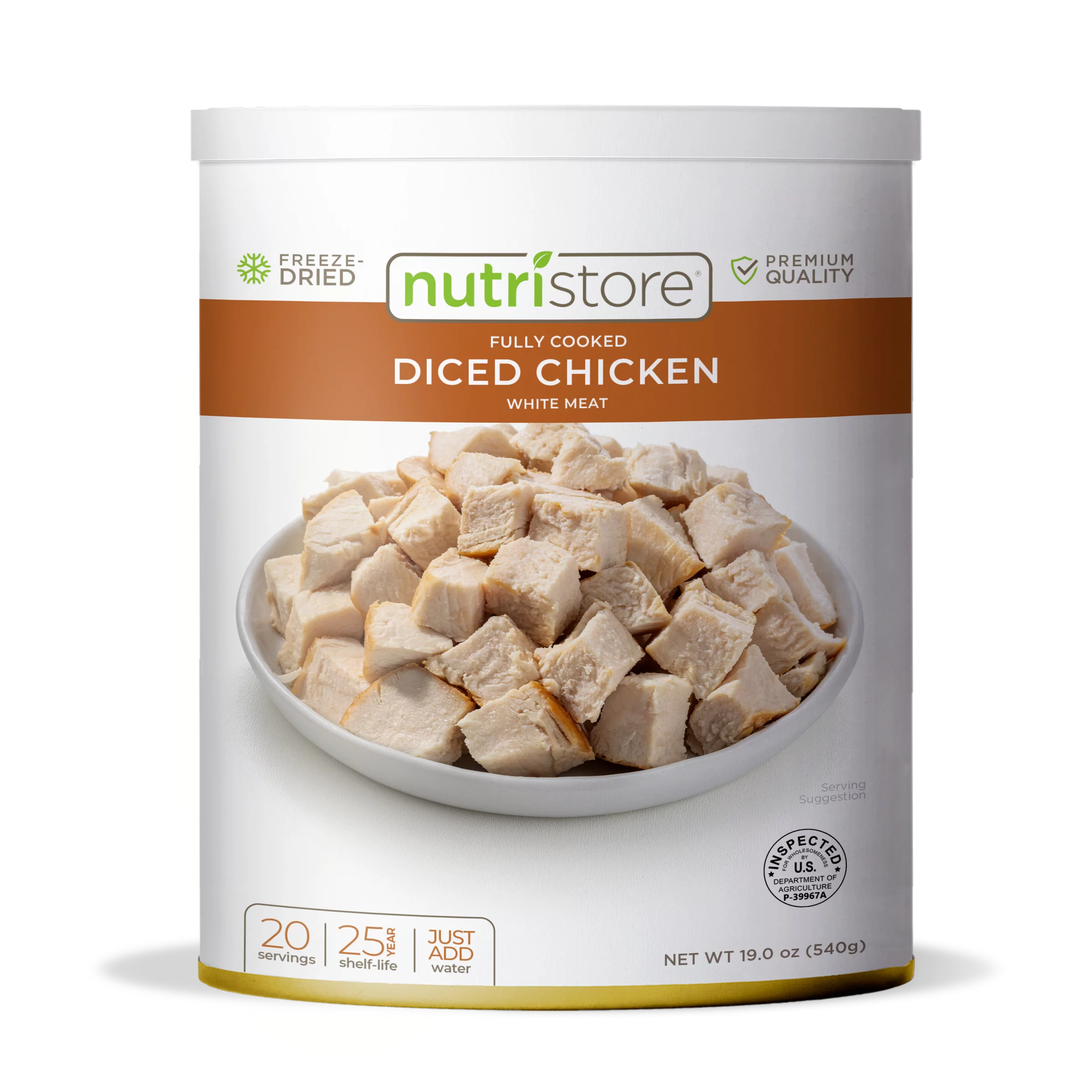 Freeze-Dried Chicken Dices No. 10 Can R2207