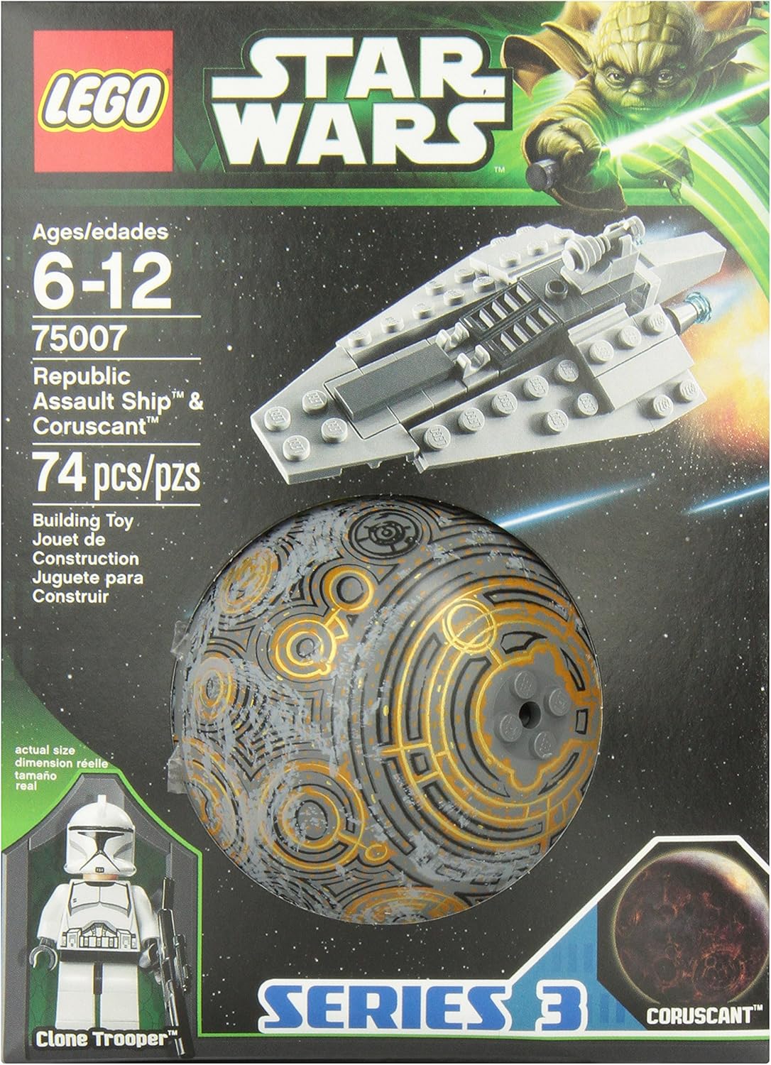 Republic Assault Ship and Coruscant U790222