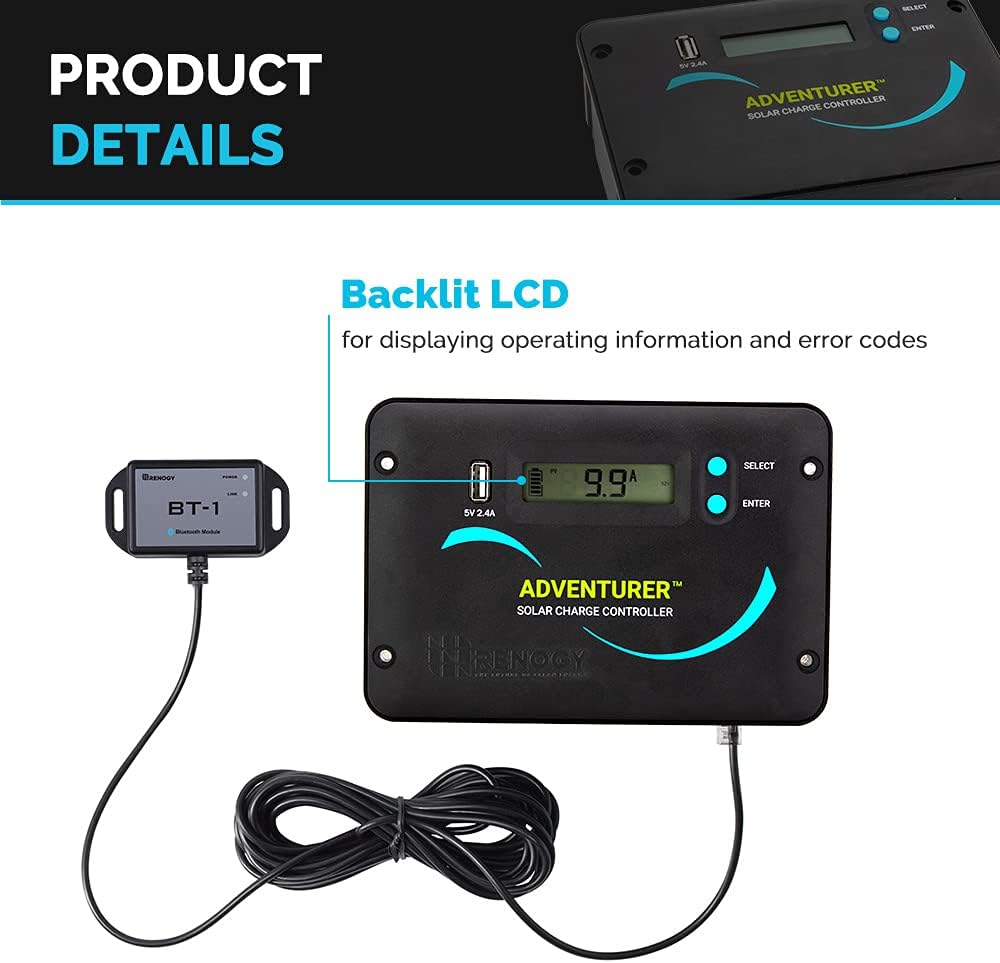 400 Watts 12 Volts Monocrystalline Solar Kit with Charge Controller G613