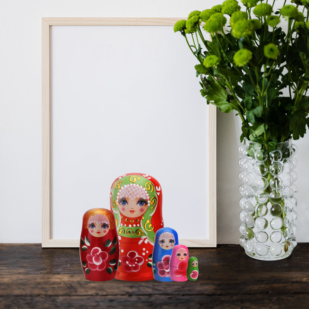 5 Pcs Matryoshka Nesting Dolls R2810