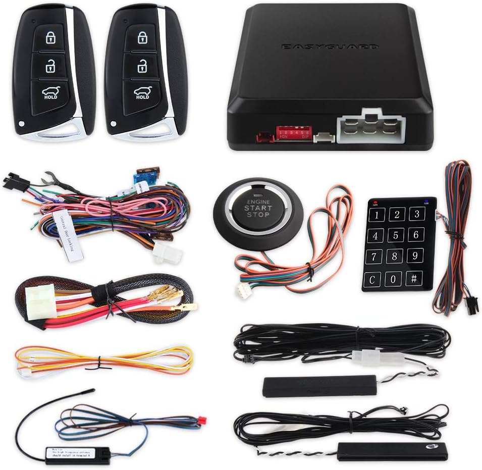Rolling Code PKE Car Alarm System with Remote Starter G689