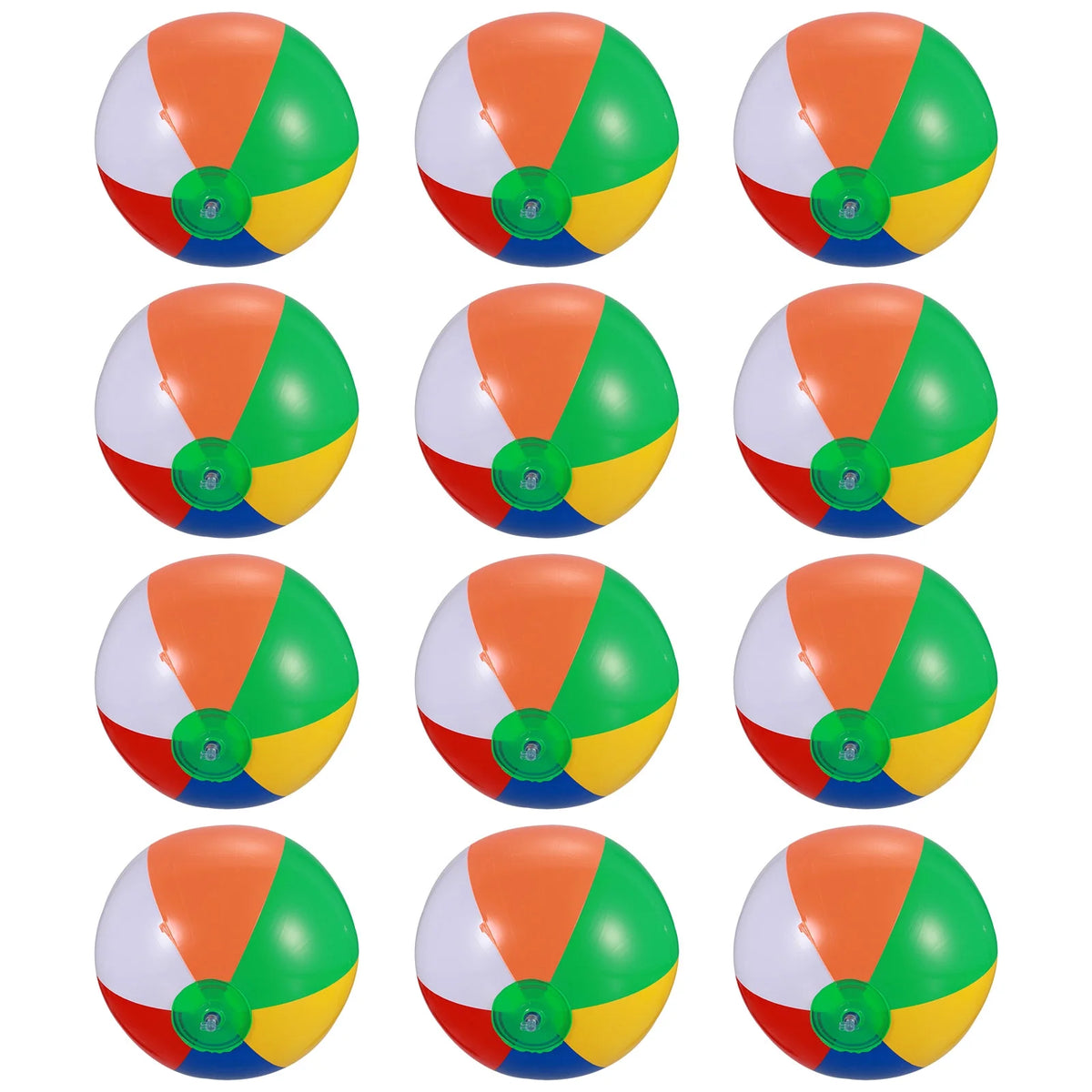 12 Pcs Inflatable Beach Balls Pool Toys Y7193
