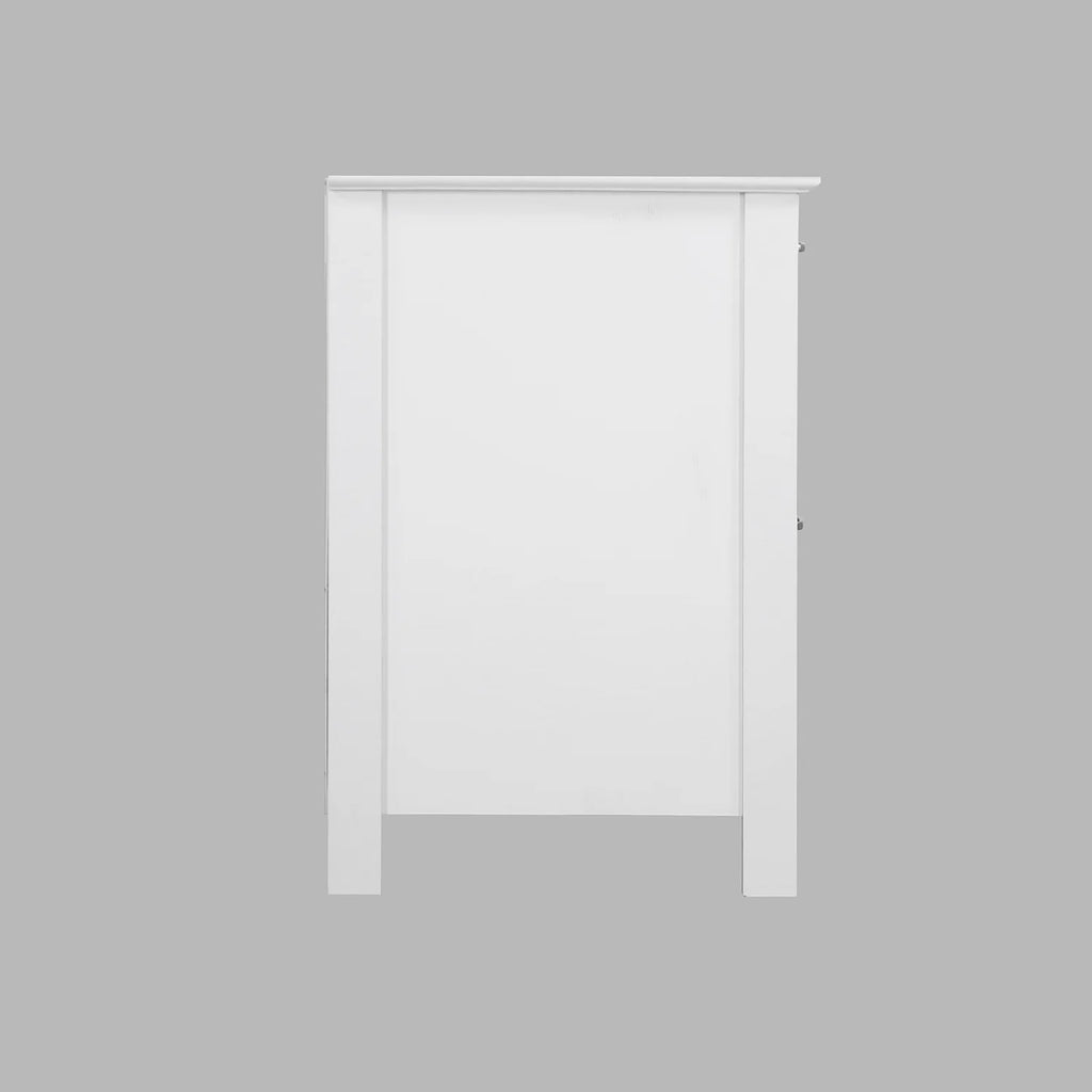 White 2-Drawer Wood File Cabinet O837