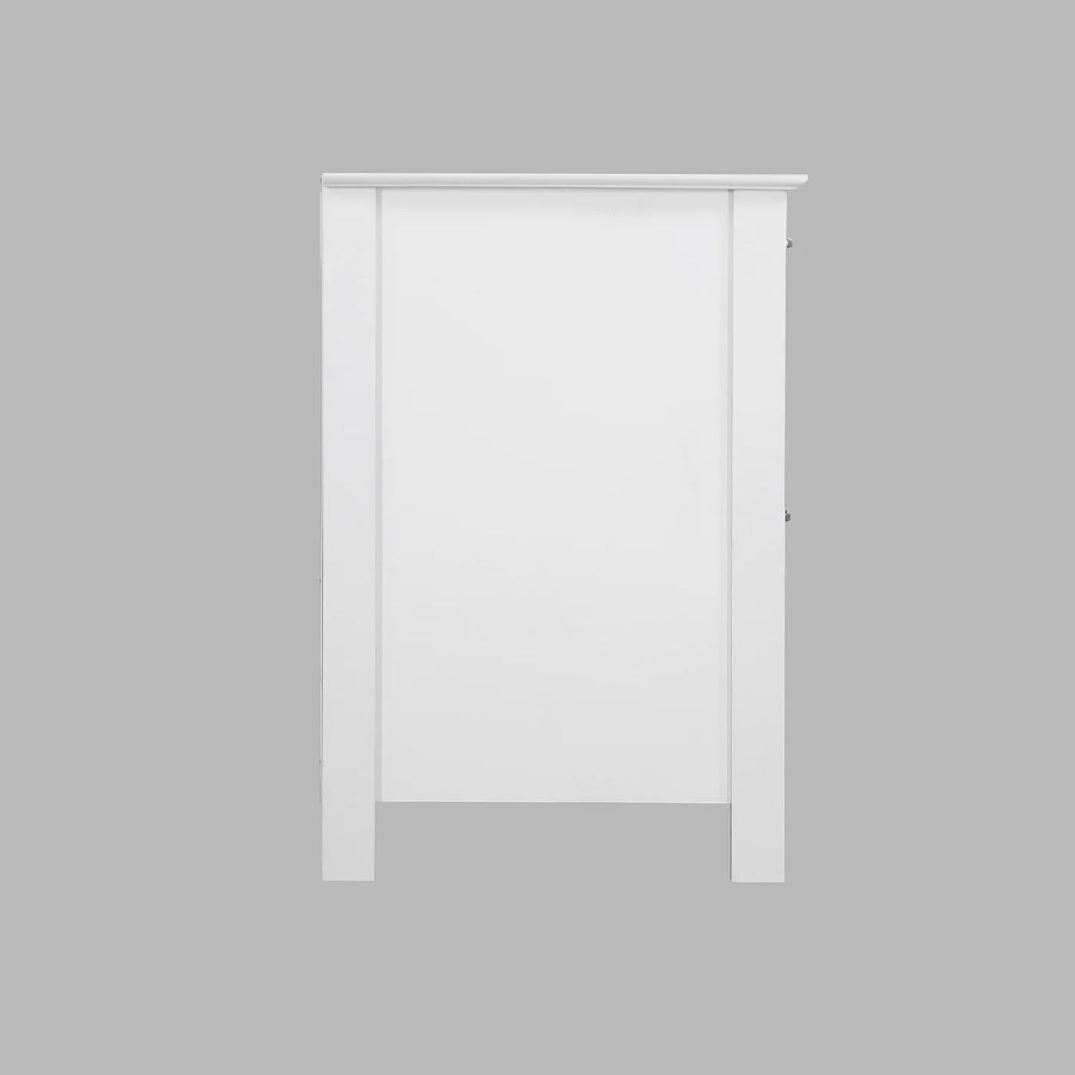 White 2-Drawer Wood File Cabinet O837