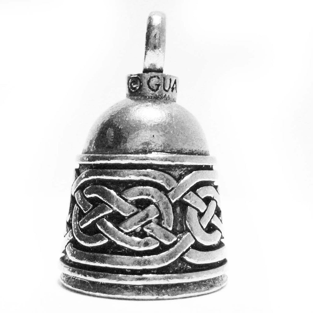 Irish Celtic Weave Motorcycle Biker Bell or Key Ring X81734