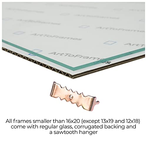 Brown 20x25 CM Picture Frame with Glass F8959