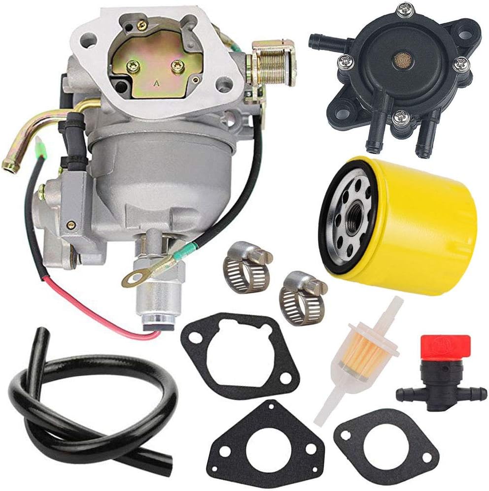 Carburetor with Fuel Pump Oil Filter Pack of 2 V34734