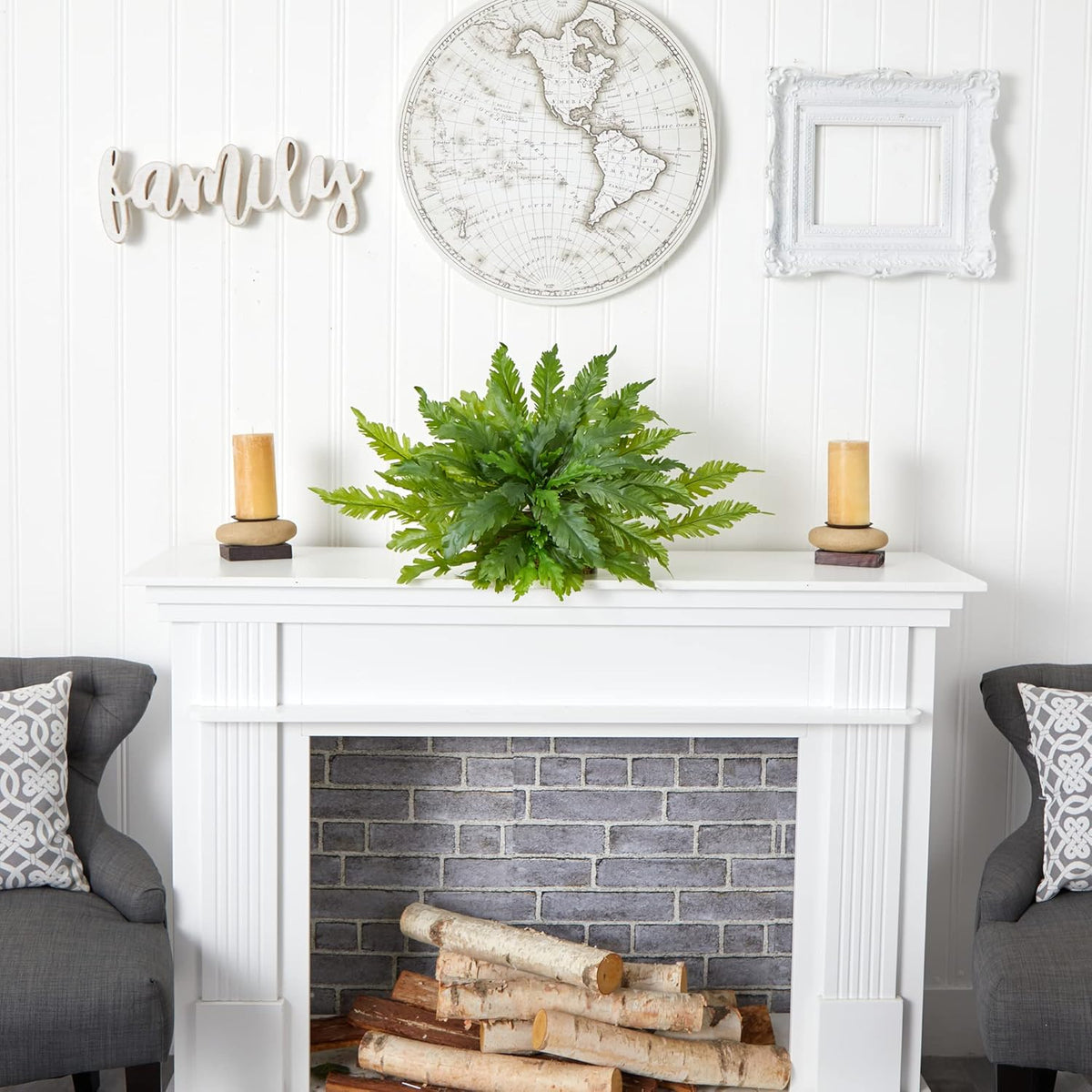 26in. Artificial Fern Plant B7890