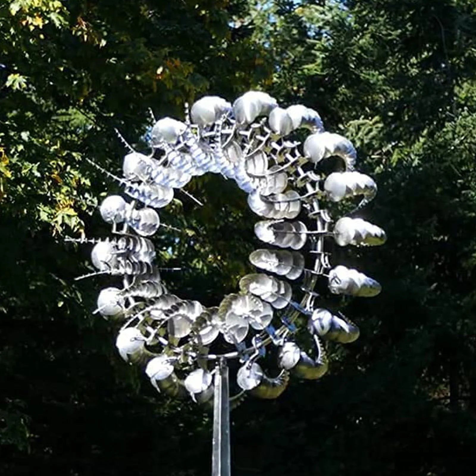 Kinetic Metal Wind Spinner for Patio Garden Decorations F1510