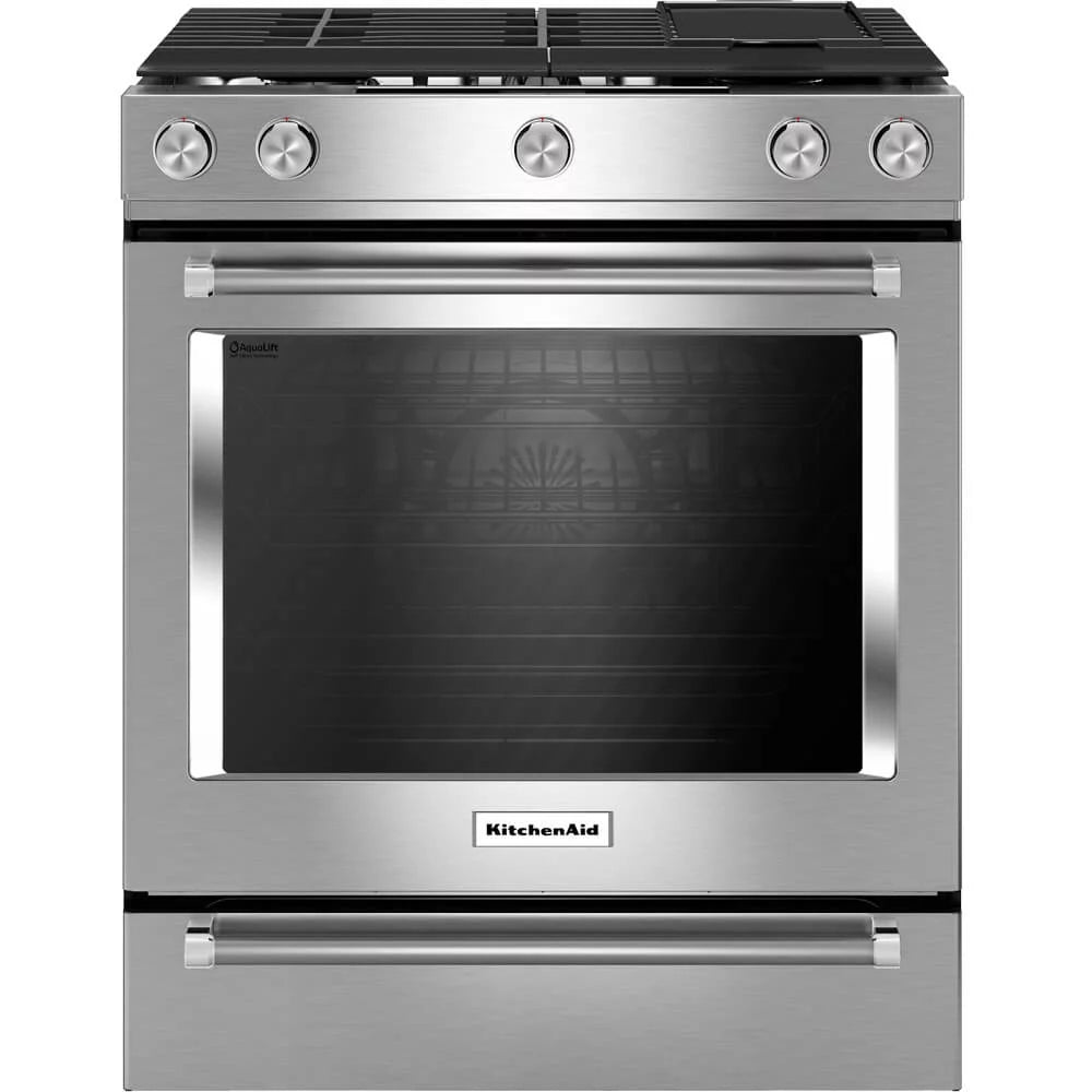 7.1 Cu. Ft. 5 Burner Dual Fuel Slide-in Range A426
