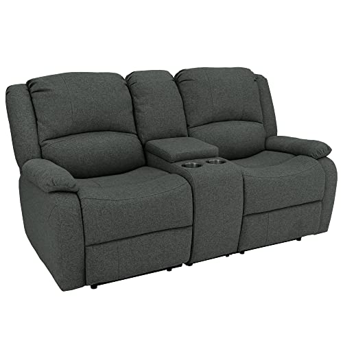 94" Double Recliner RV Sofa with Convertible Console Z171699
