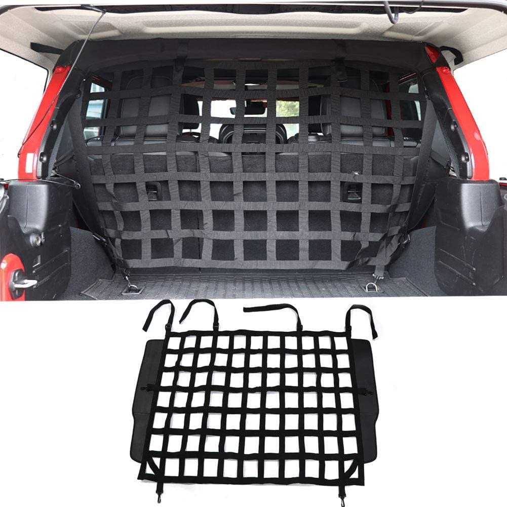 Pet Net Vehicle Safety Mesh Dog Barrier for Jeep Wrangler JK JL 4-Door 2007-2024 R85161