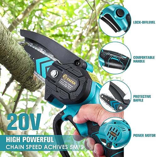 Mini Chainsaw Cordless Handheld Chain Saw H87812