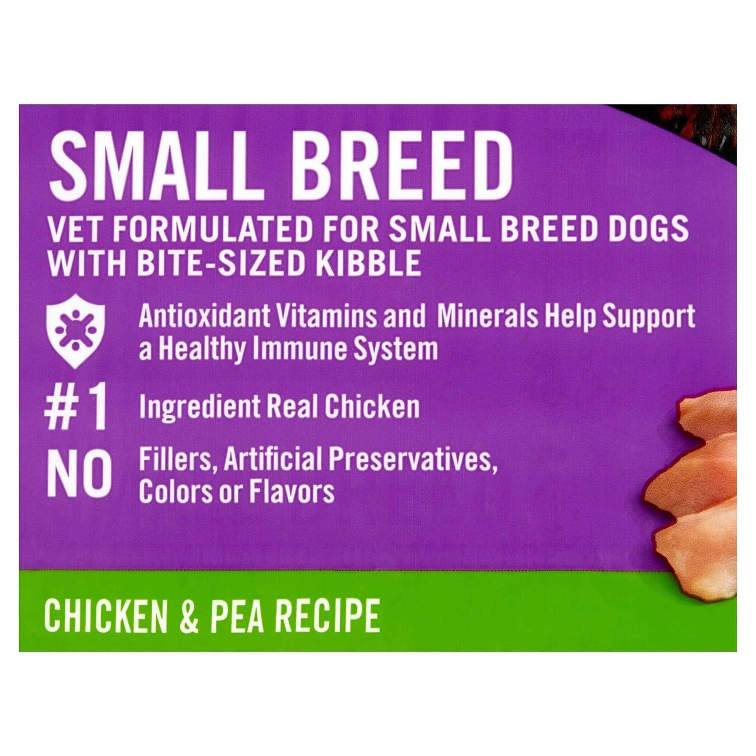 Small Breed Chicken & Pea Recipe Dry Dog Food R30678