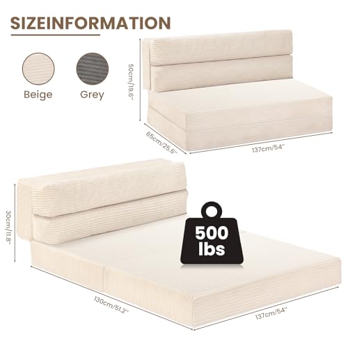 Grey Folding Sofa Bed O342318