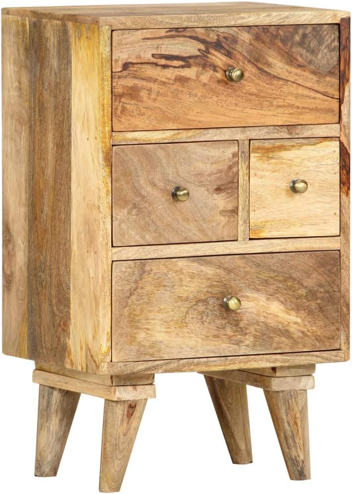Solid Mango Wood Bedside Cabinet Y12231