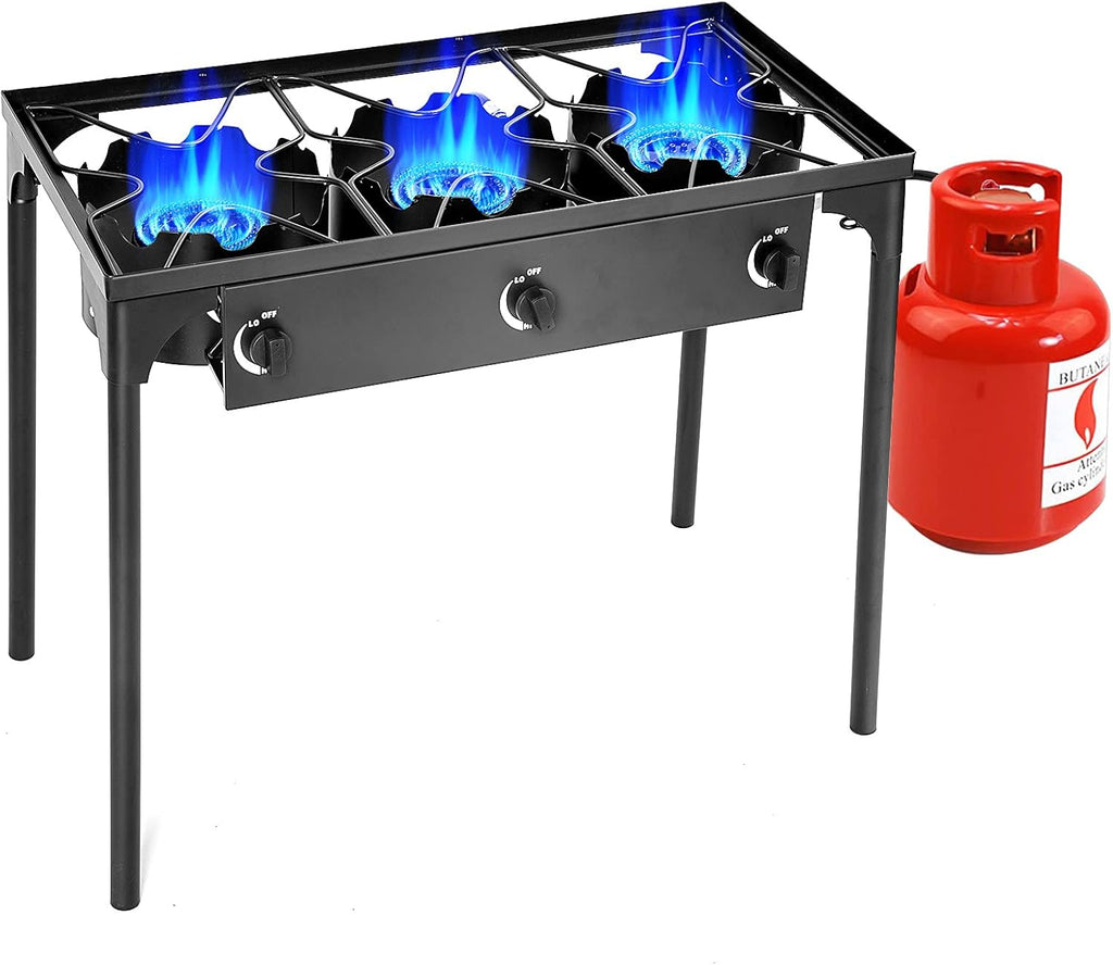 Outdoor Single Burner Propane Stove with Detachable Legs A499750