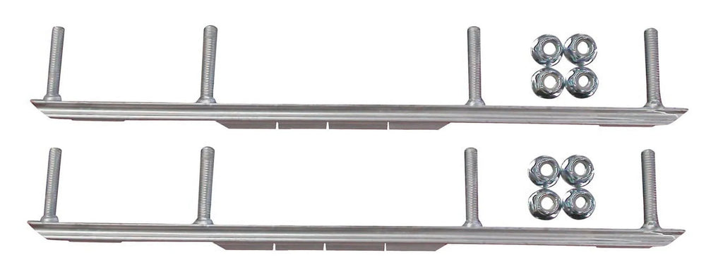 Red XPT Snowmobile Skis with 4.5" Shaper Bars Complete Kit M576