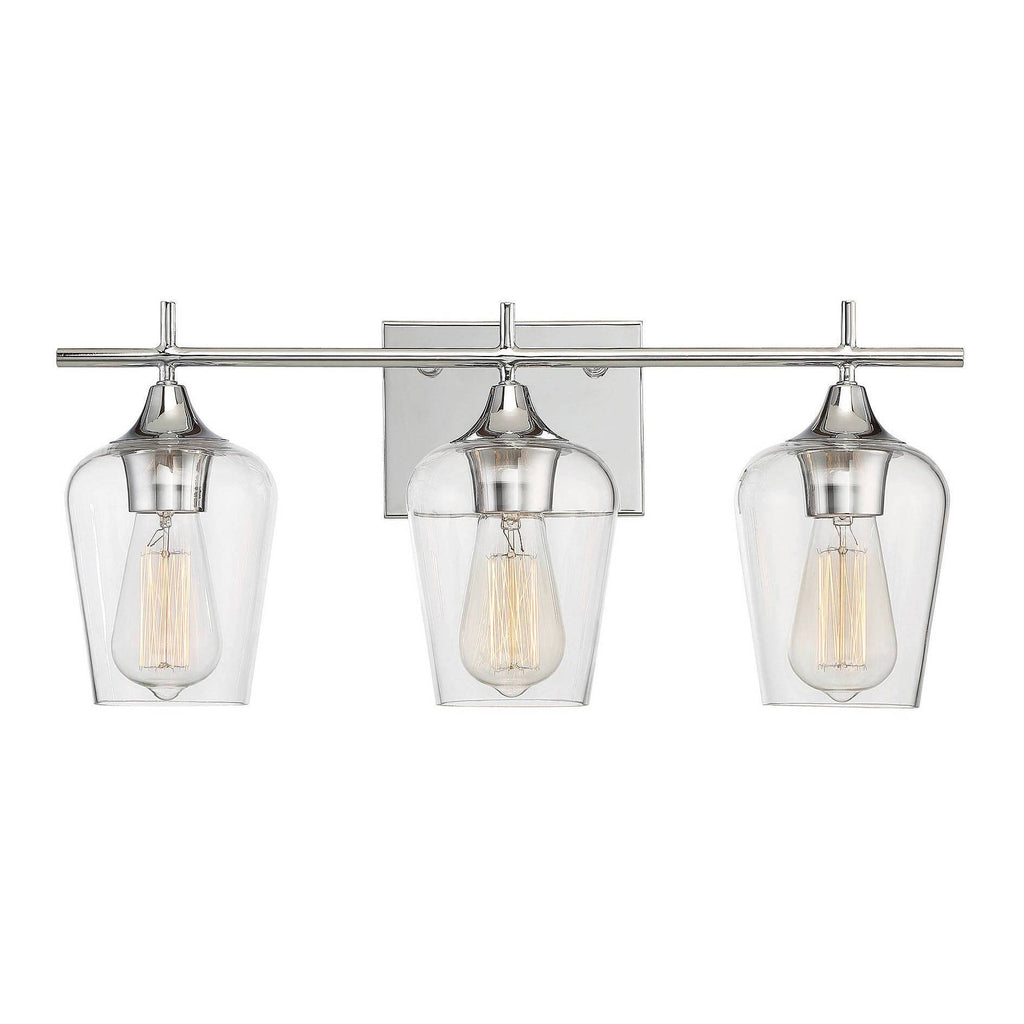 Polished Chrome 3 Light Bath Sconce J495546