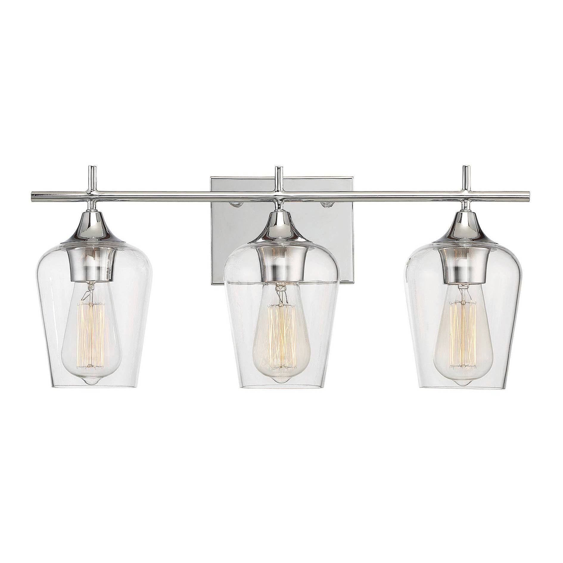 Polished Chrome 3 Light Bath Sconce J495546