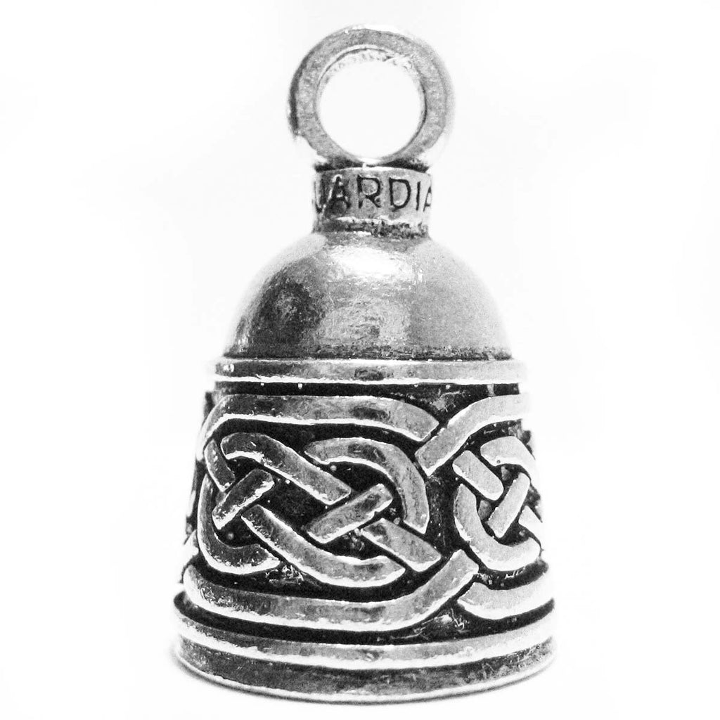 Irish Celtic Weave Motorcycle Biker Bell or Key Ring X81734