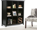 9 Cube Solid Wood Bookcase in Light Golden Brown I917