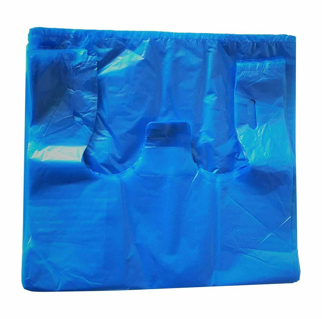 Blue Oxo-Biodegradable Plastic Bags 18x8x32 C1252