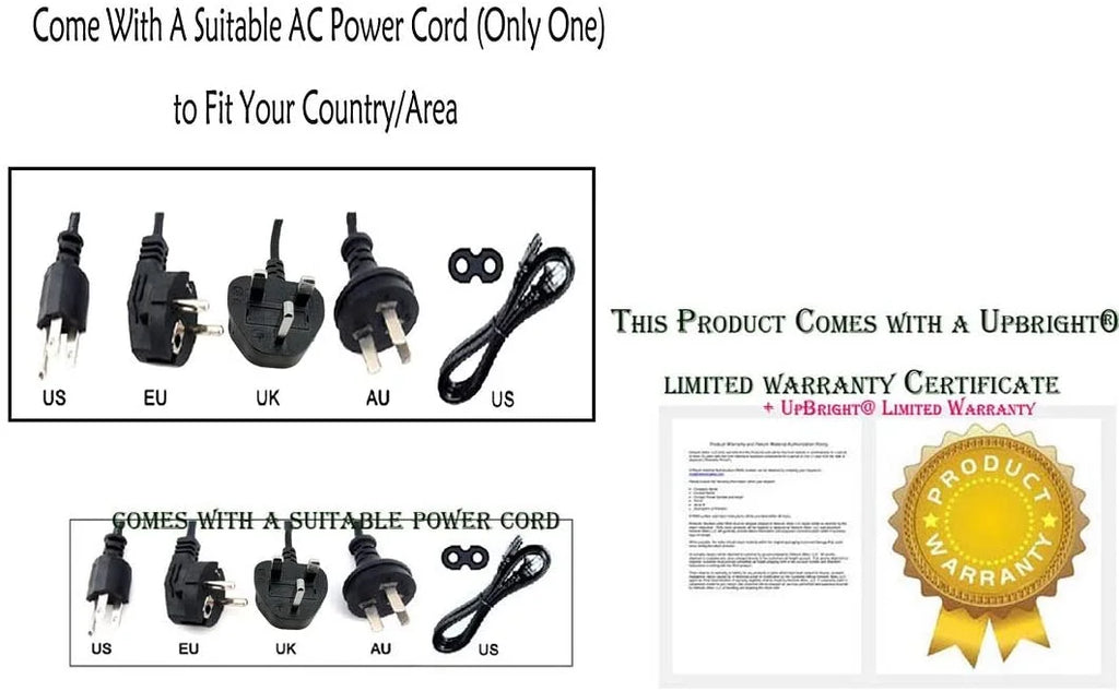 Stationary Bicycle Power Supply Cord Cable Charger Z33949