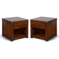 Dark Chocolate Wood End Table Set of 2 J87475