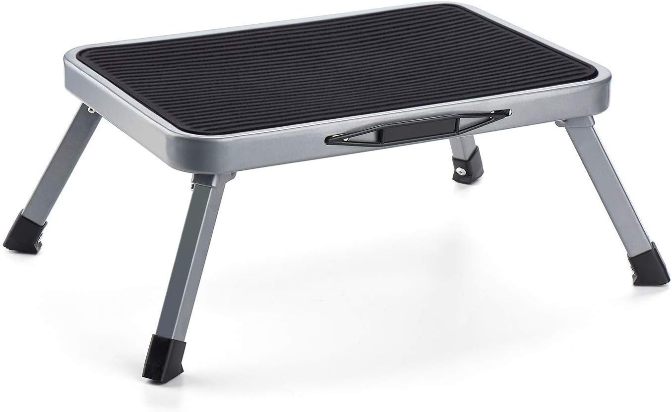 Folding Steel Step Stool with Non Skid Rubber Platform F6294