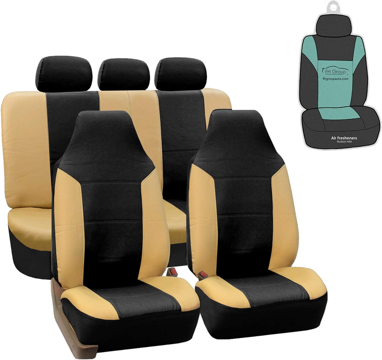 Gray Leather Seat Covers Full Set S876
