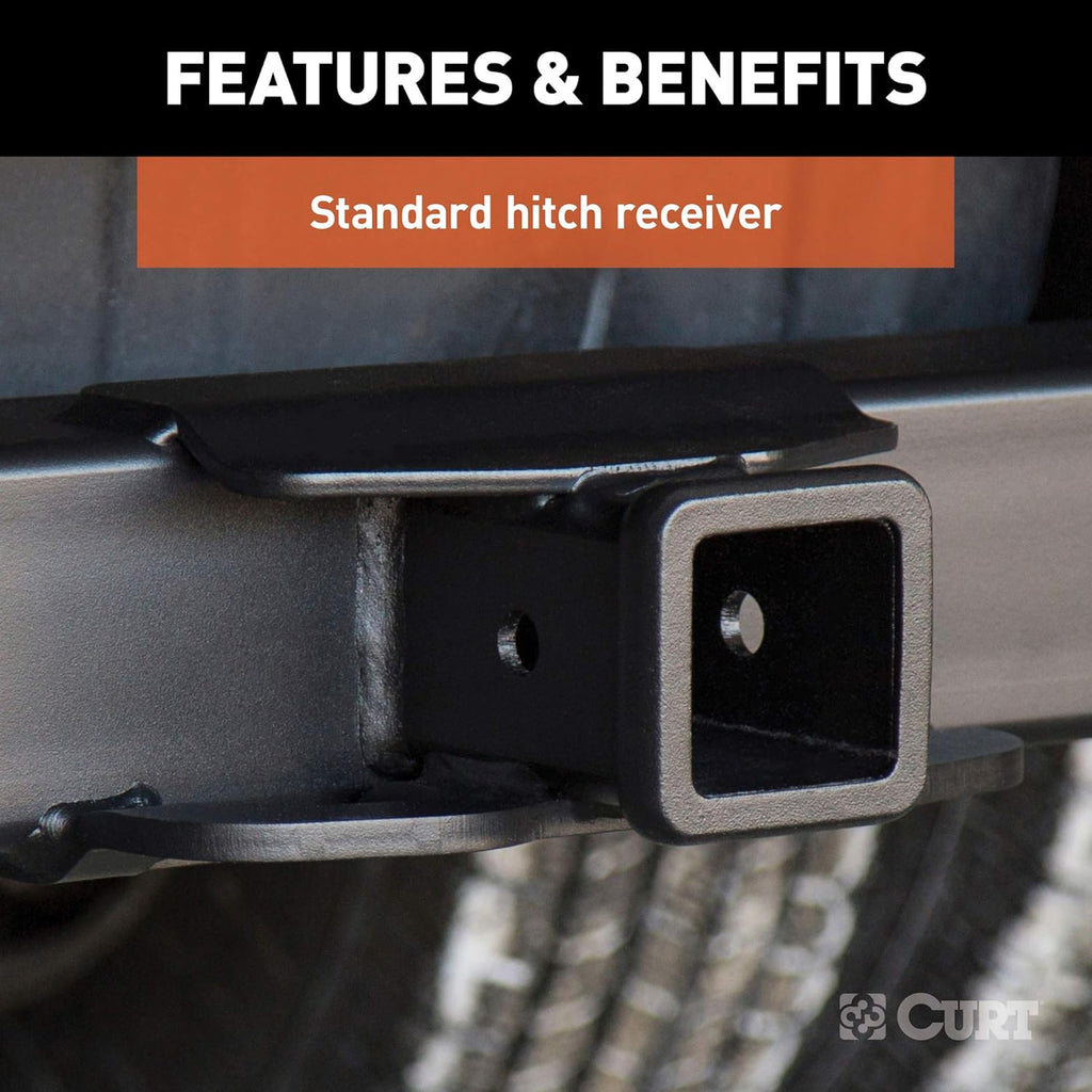 2-1/2-Inch Receiver Black Trailer Hitch C1066
