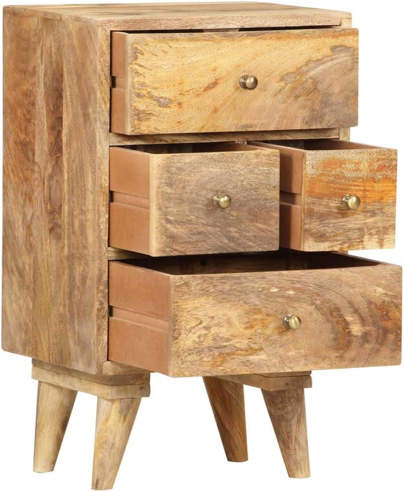 Solid Mango Wood Bedside Cabinet Y12231