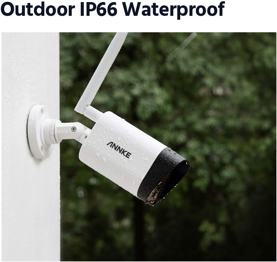 5MP NVR Wi-Fi Security Camera System with 10.1 LCD Monitor, 4CH, 4Pcs 1080p Outdoor IP Cameras, 1TB Hard Drive X909
