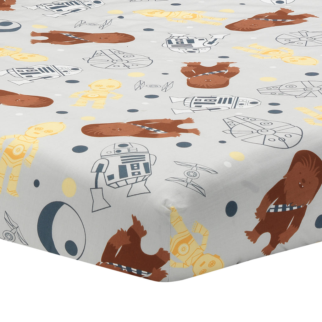 Star Wars Millennium Falcon 4-Piece Baby Crib Bedding Set B136