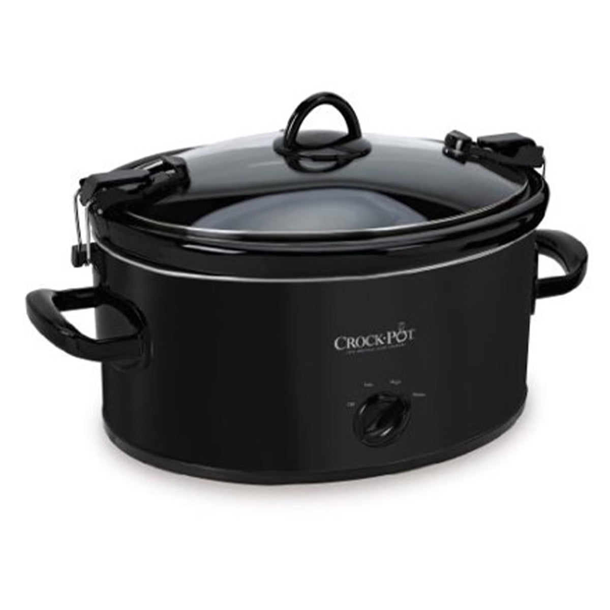 6-Quart Black Manual Slow Cooker Z335229