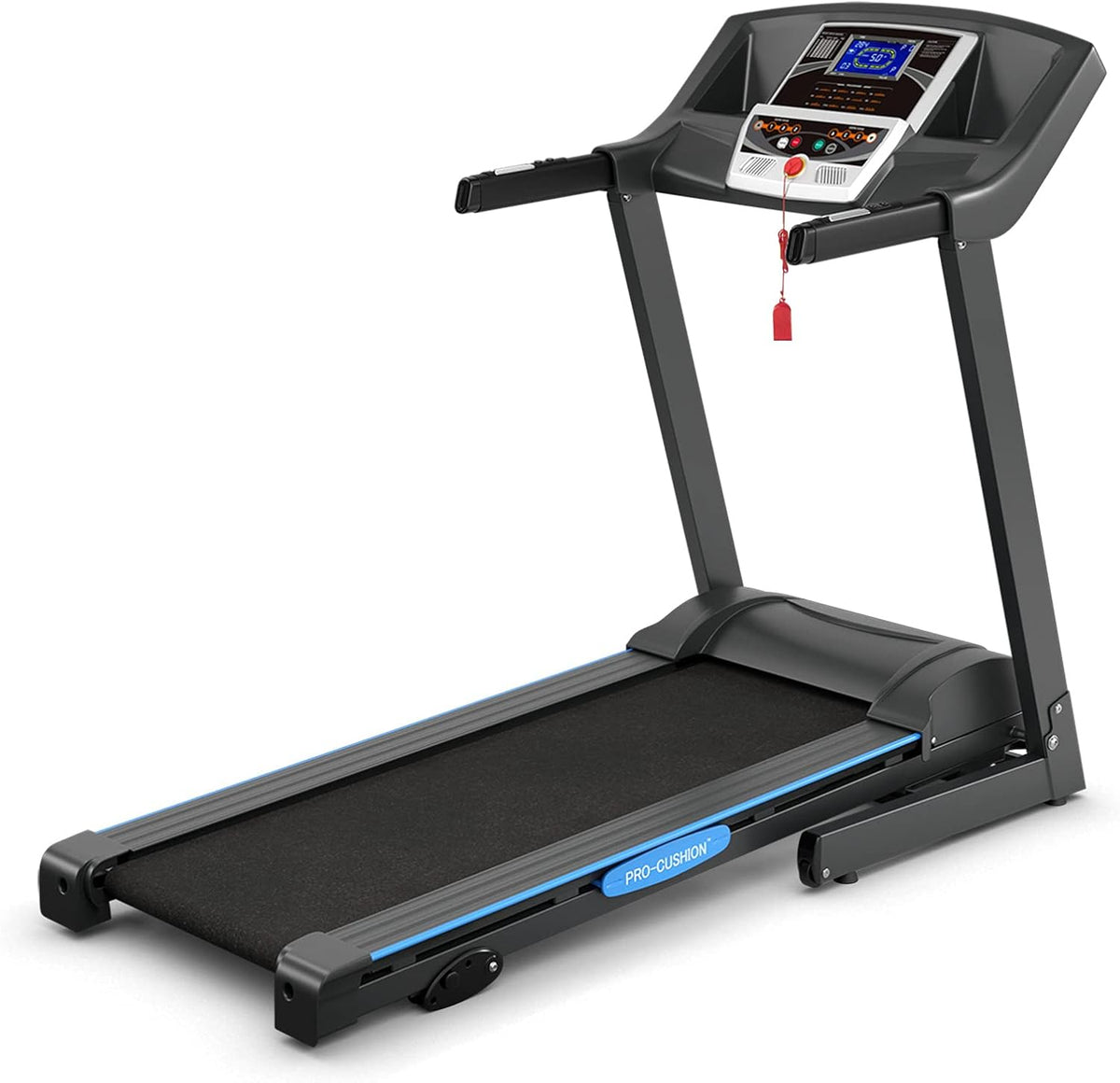 Folding Treadmill with 12 Preset Program and LCD Monitor Z625941