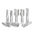 8-Pc Carbide Tipped Straight Plunge Collection, 1/2 inch Shank O32277