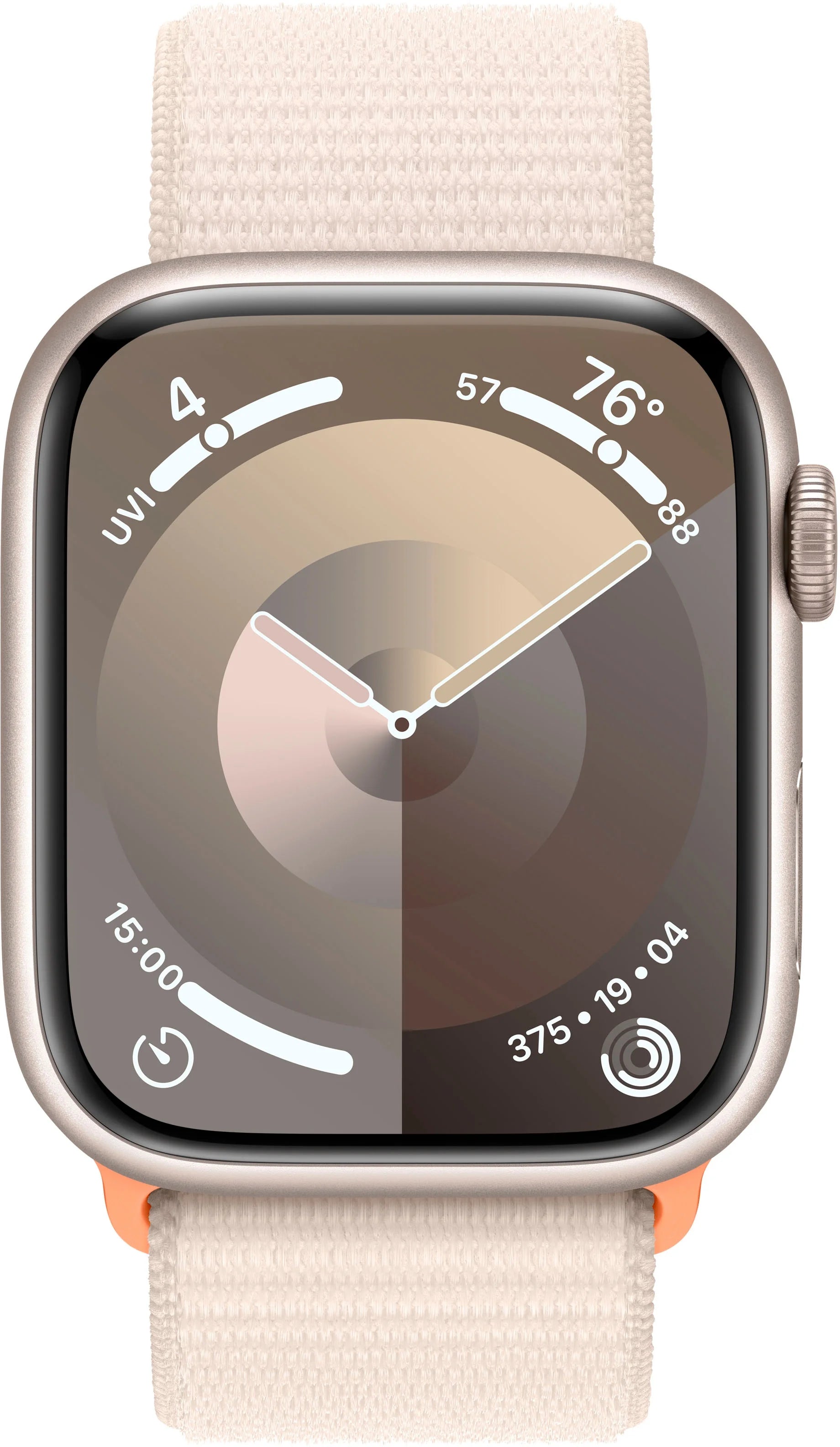Refurbished Apple Watch Series 9 45mm Starlight Aluminum with Starlight Sport Loop A25426