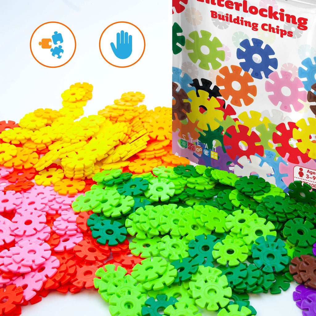 108 Pcs Interlocking Disc Construction Blocks G47910