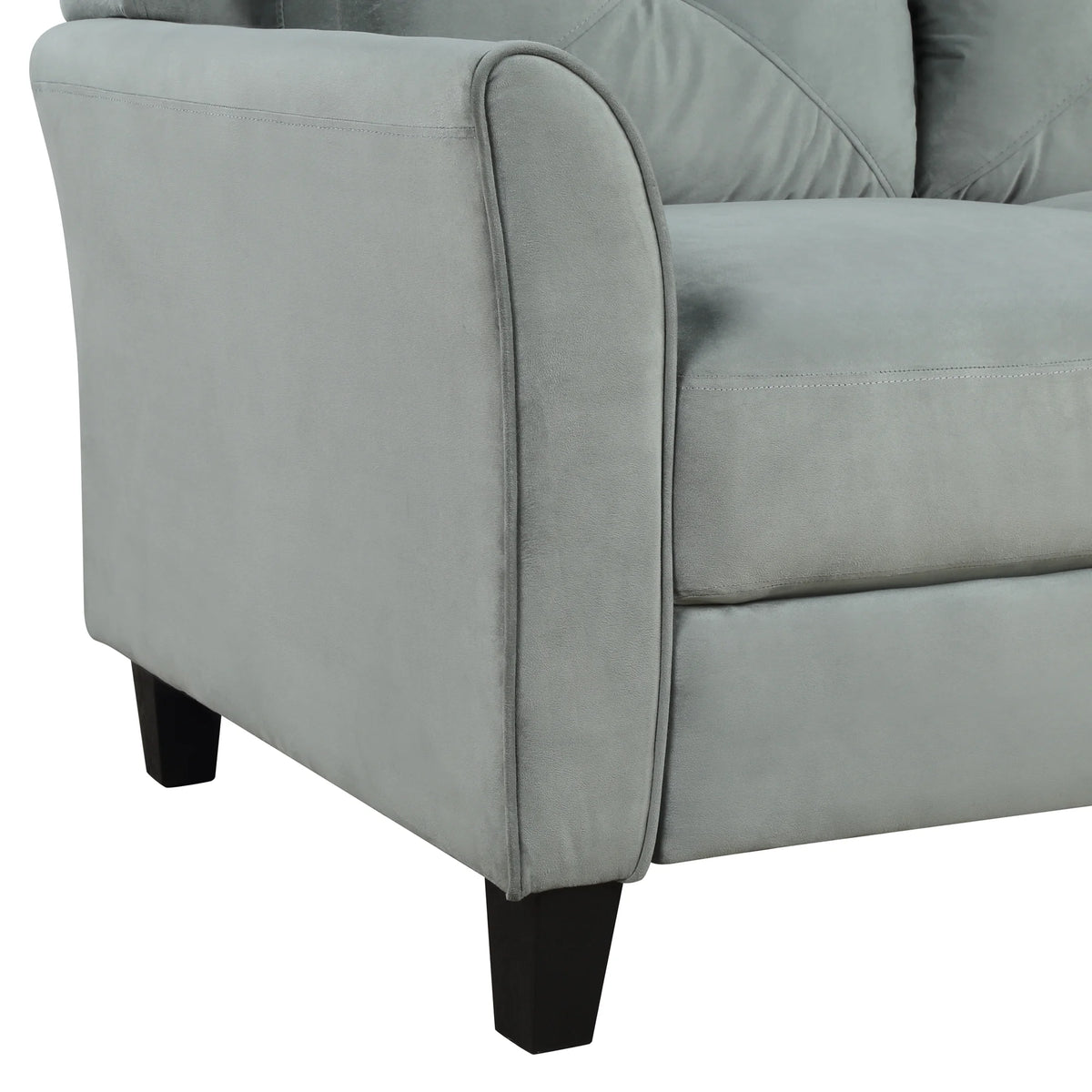 Button Tufted 3 Piece Chair Loveseat Sofa Set P6483